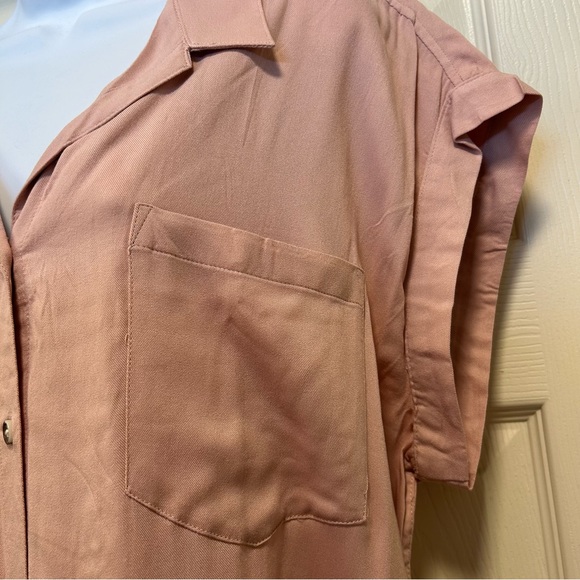 JACHS GIRLFRIEND• Short Sleeve Blush Blouse - Picture 4 of 11